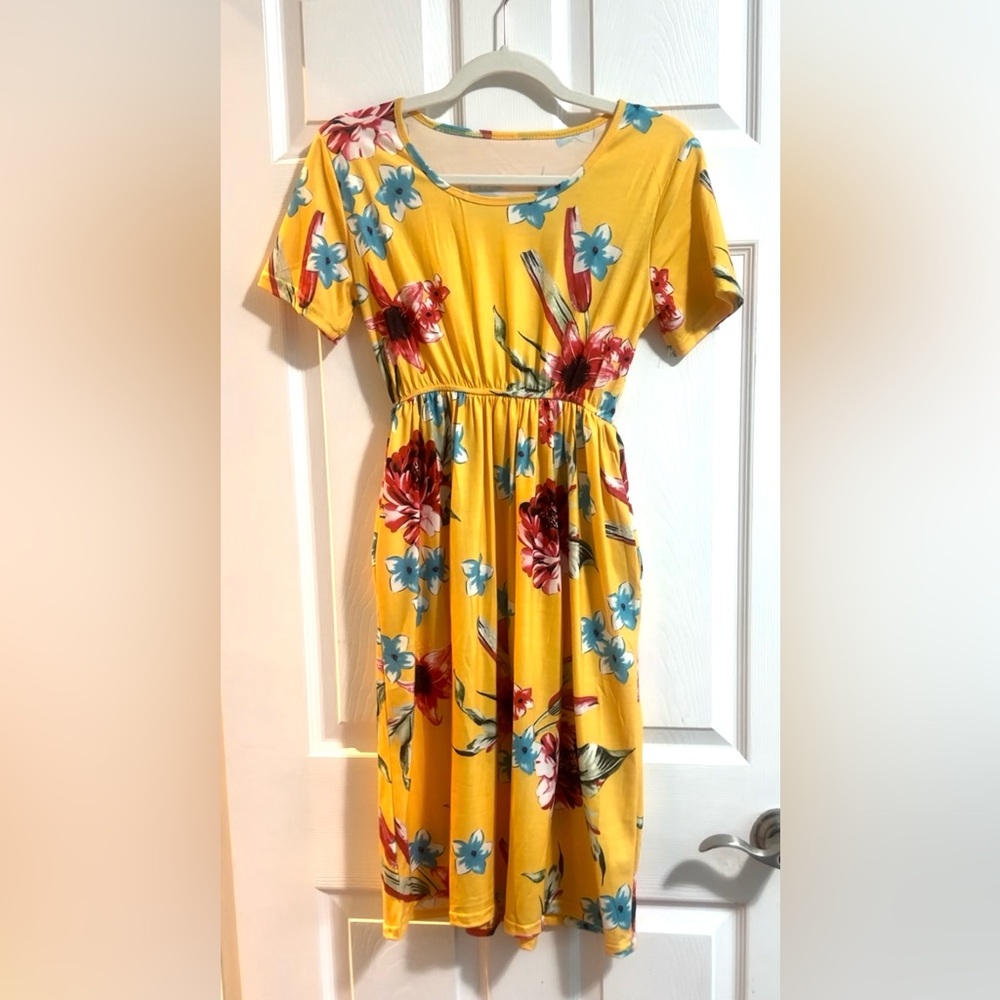 Cotton blend dress